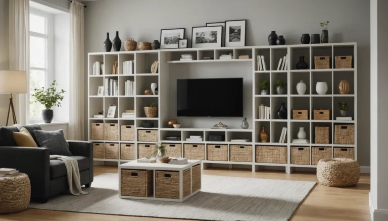 idées de rangement Kallax pour le salon