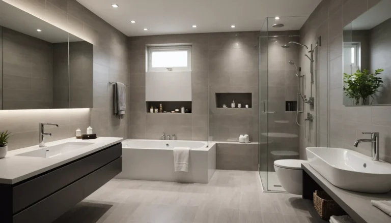 petite salle de bain avec baignoire et douche