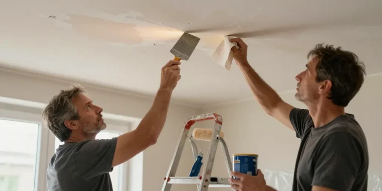 refaire un plafond abimé