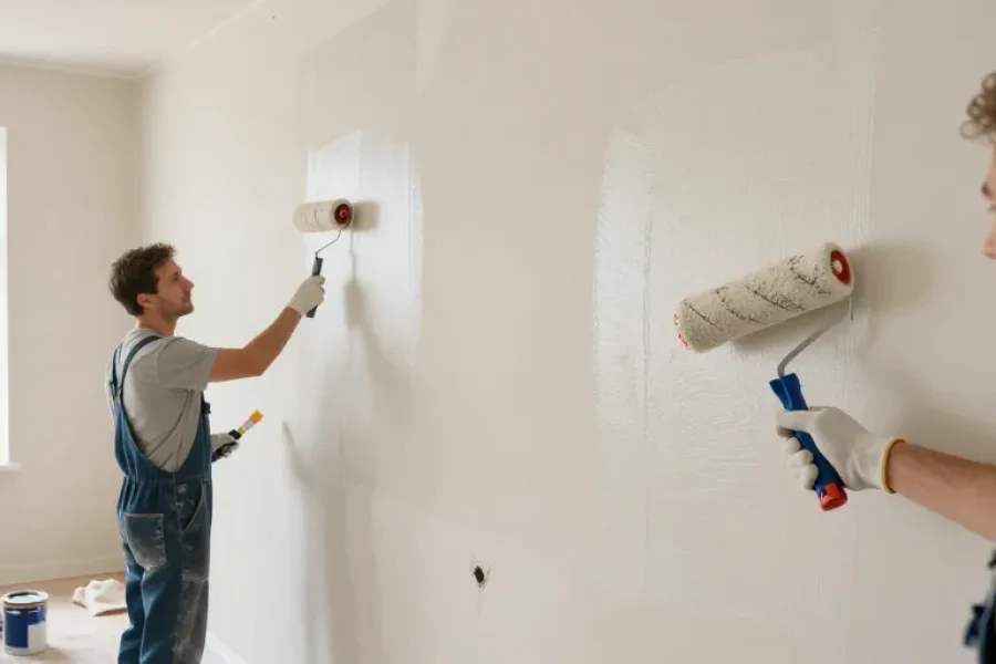 dans quel sens peindre un mur