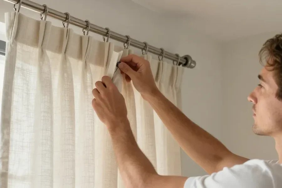 installer un rideau