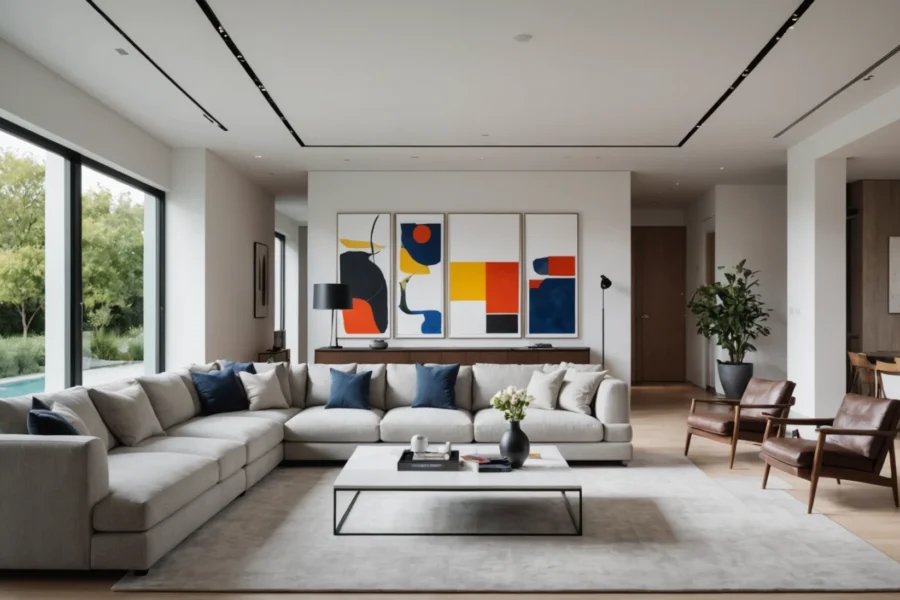 maison moderne avec galerie