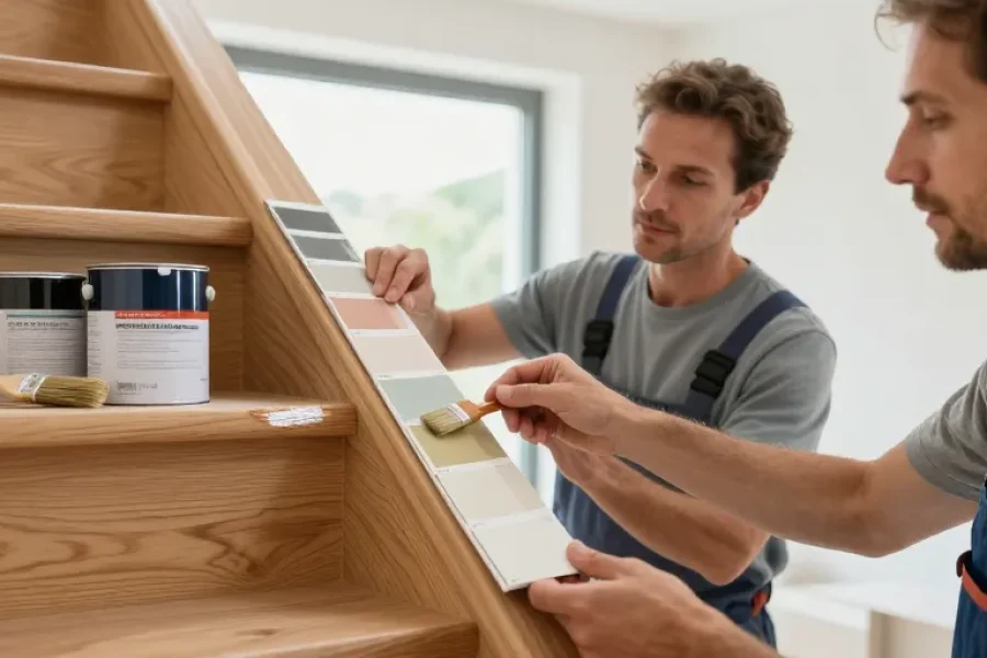 quelle peinture pour escalier en bois